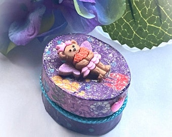 Personalized Teddy Bear Tooth Fairy Box: Magical Keepsake