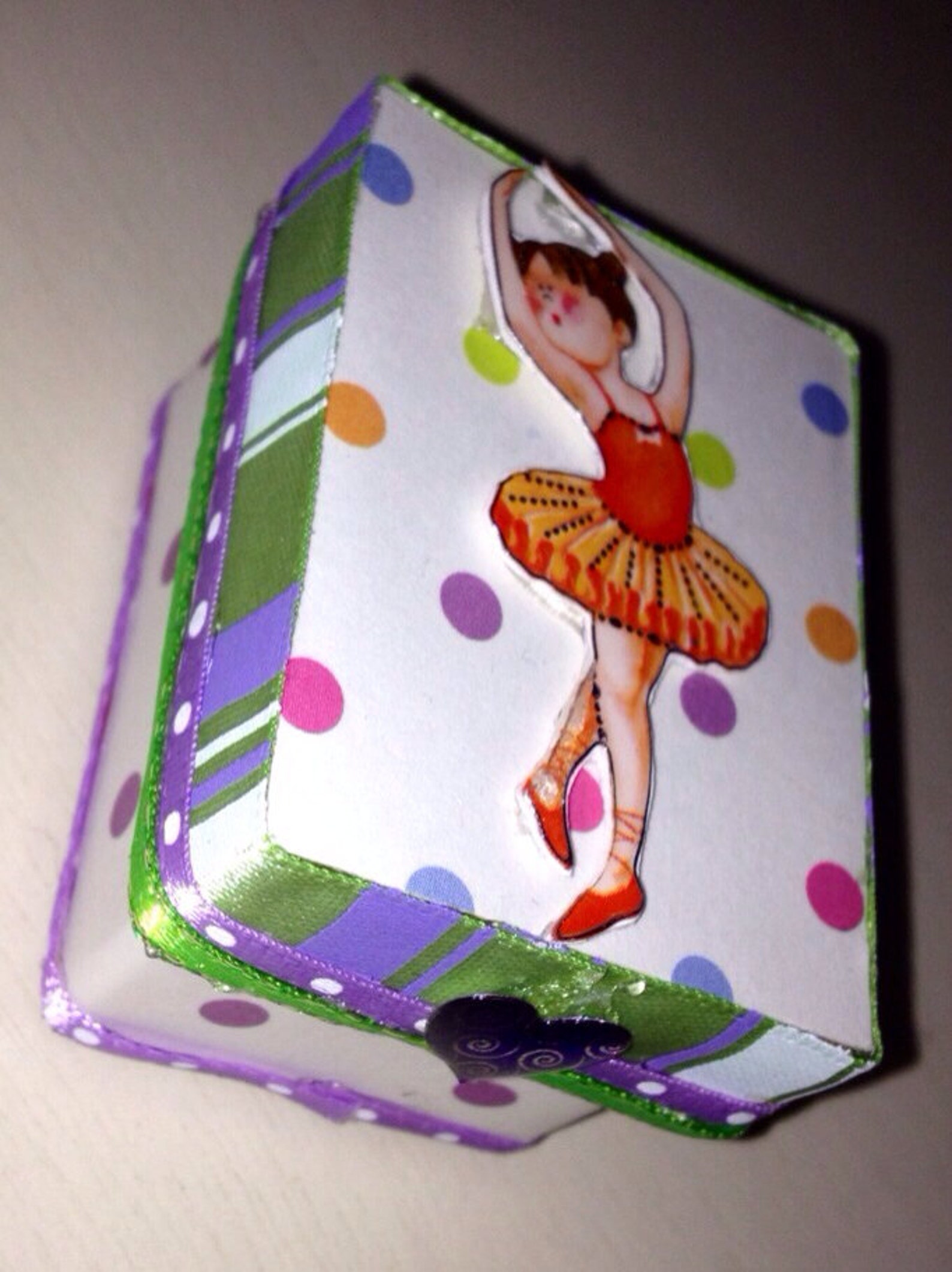 tooth fairy box -adorable baby ballerina trinket box - ballet nursery decor - unique dancer gift - children's ballet decor