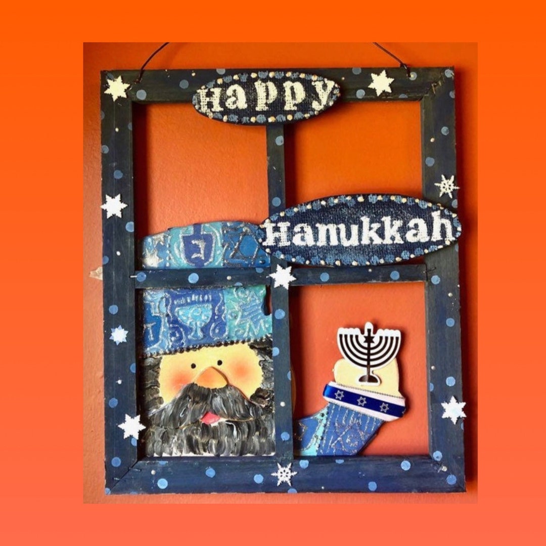 Jewish Gift Chanukah Decor Idea Hanukkah Harry Faux Window Etsy