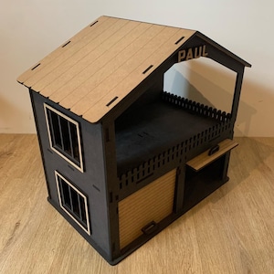 Lasergesneden bestanden garagehuis, dxf