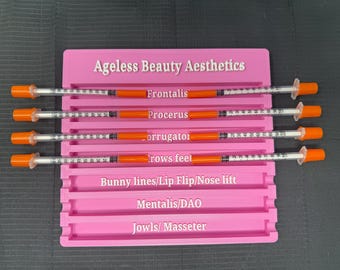 CUSTOMIZED Aesthetic Practitioner Syringe Tray, Aestheticians Injection Organizer  Nurse Injector Dermatology Clinic Tray