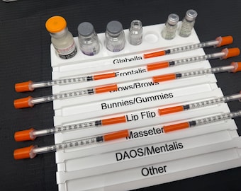 Aesthetic Practitioner Syringe / Botox Vial Holder Tray, Aestheticians Injection Storage Organizer, Nurse Injector Dermatology Clinic Tray