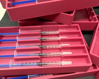 Großbestellung von 25 Tablettveranstalter für Kunststoffspritzen, Krankenschwester-Injektionen für ästhetische Dermatologie
