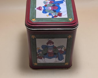 Snowman tin