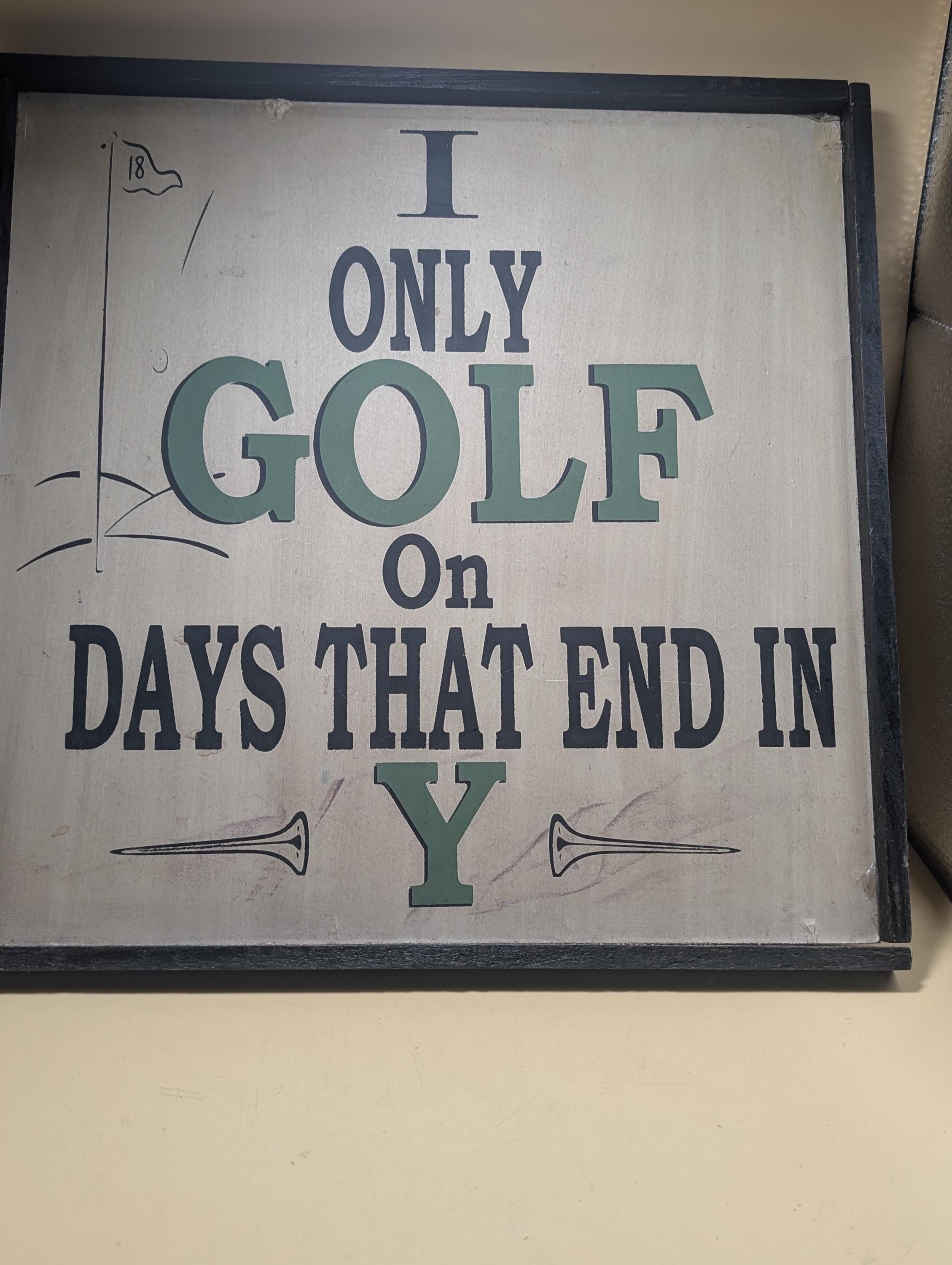 Table Sign Golf Golf Sign Wooden - Etsy