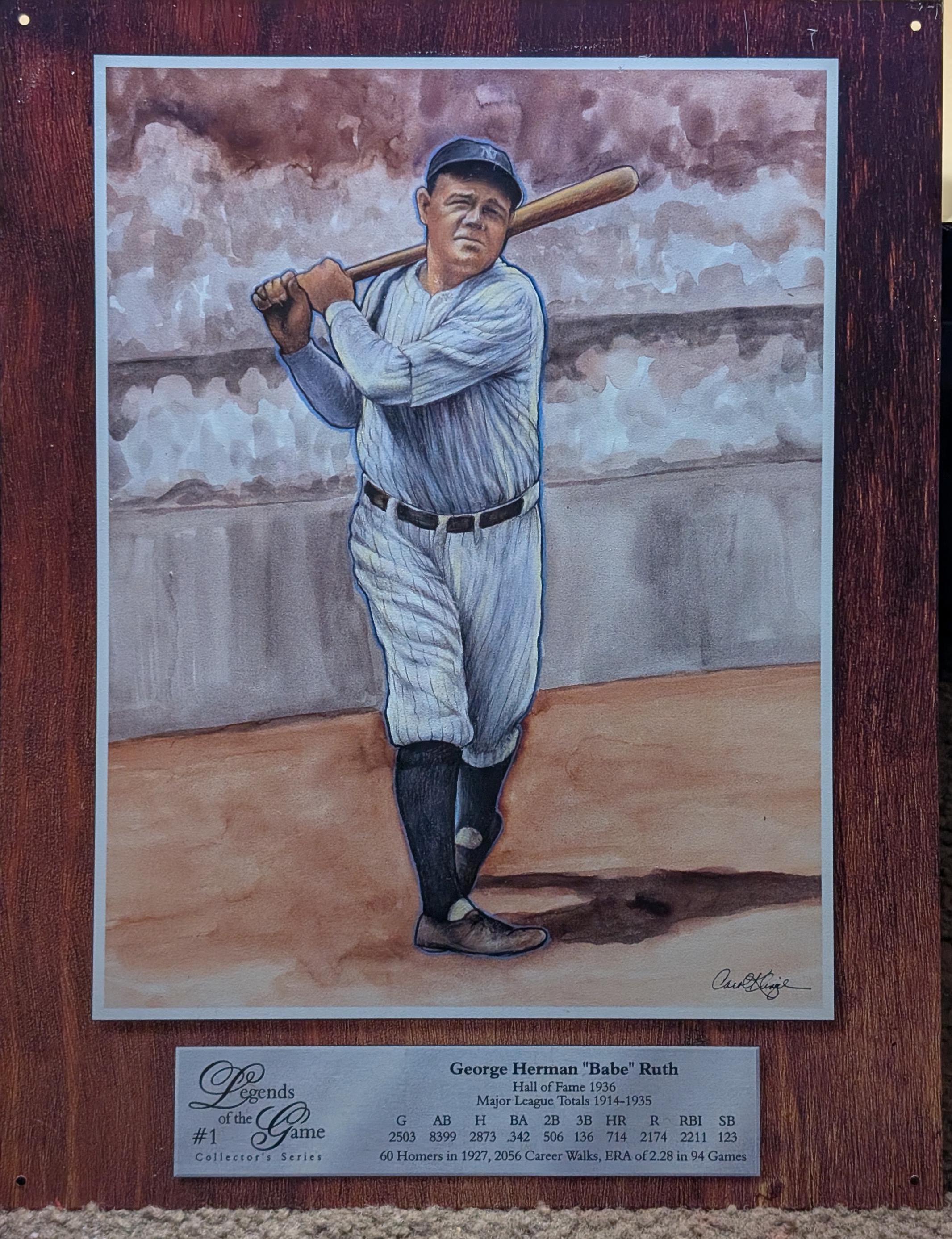 Babe Ruth Metal Sign - Etsy