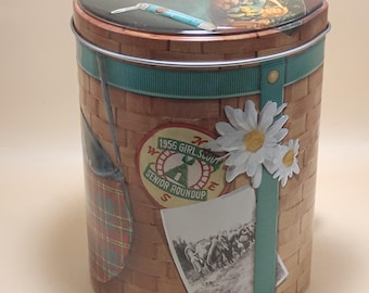 Girl Scouts backpack tin
