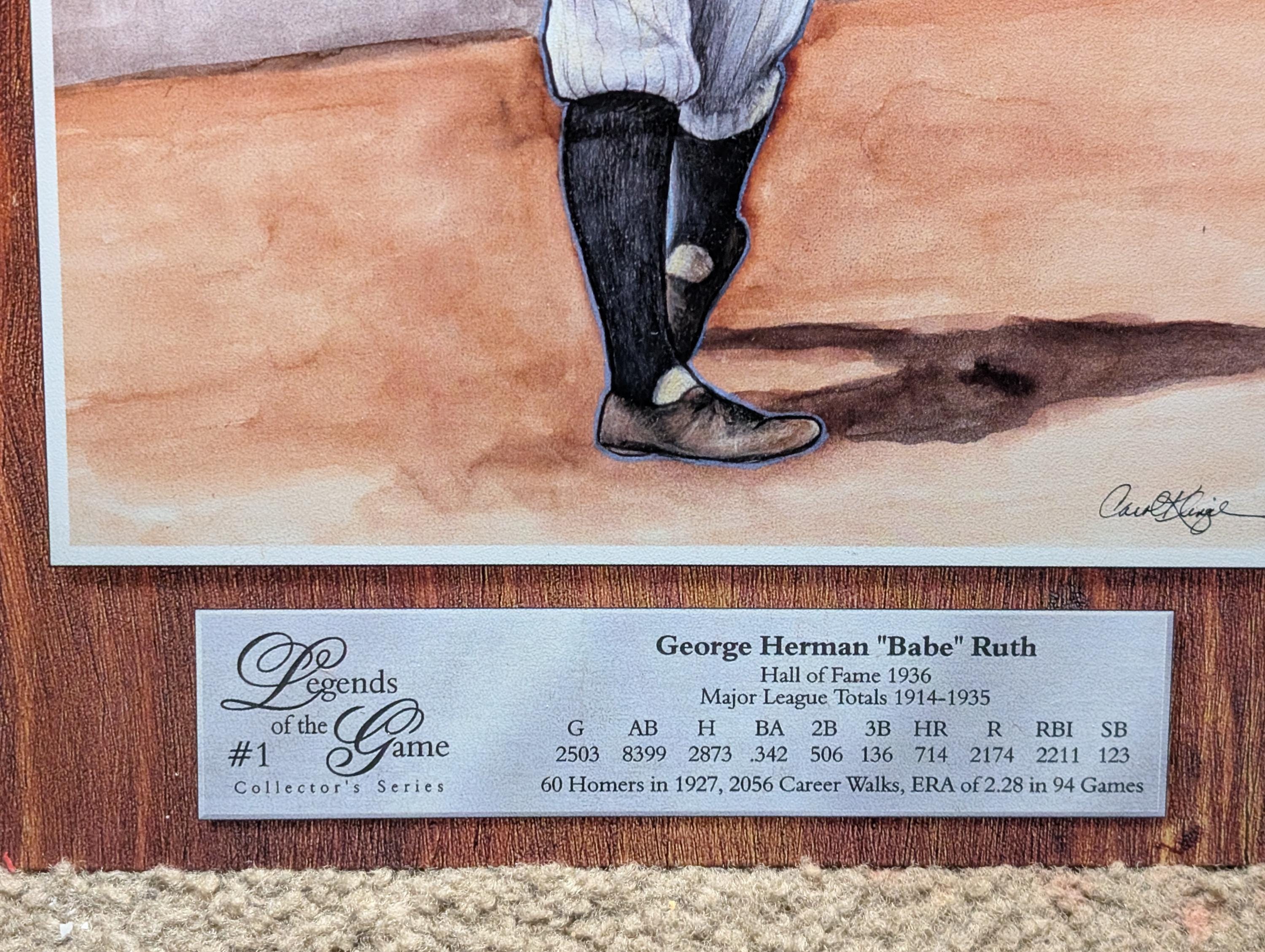 Babe Ruth Metal Sign - Etsy