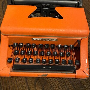 VINTAGE TOM THUMB GREEN EXCLUSIVE DIAL A TYPE KIDS JUNIOR TYPEWRITER TOY as  is