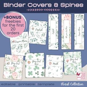 May include: A set of three ceramic mugs with a speckled, cream-colored glaze. Each mug features a different hand-painted design: a blue and green leaf, a yellow flower, and a red berry. The mugs have a simple, rounded shape.