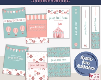 Binder Covers + Spines | Editable | Printable | Back to School | Matching Bulletin Borders