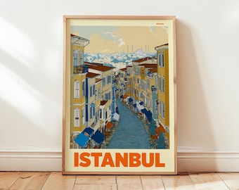 ISTANBUL | Travel Poster | Vintage Travel Wall Decor | Hagia Sofia Print