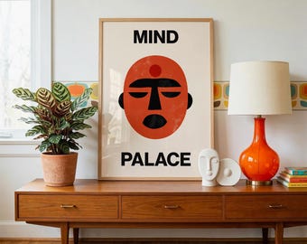 Mind Palace Print | Meditation Wall Art | Buddhist Monk Poster