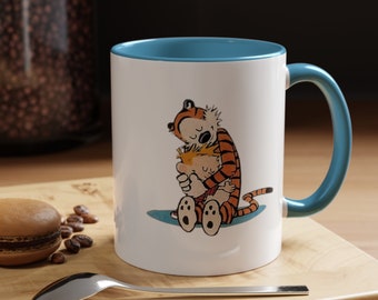 Calvin and Hobbes Mug, Cute, Funny (11, 15oz)