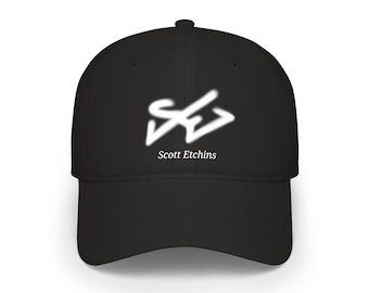 Scott Etchins Baseball Cap, White Emblem