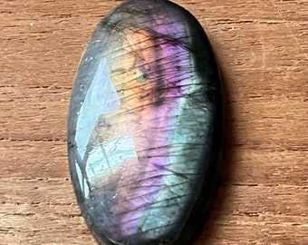 Elongated Oval Labradorite Cabochon 45x24mm 65.0ct