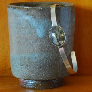 Sterling and Agate Cuff Bracelet