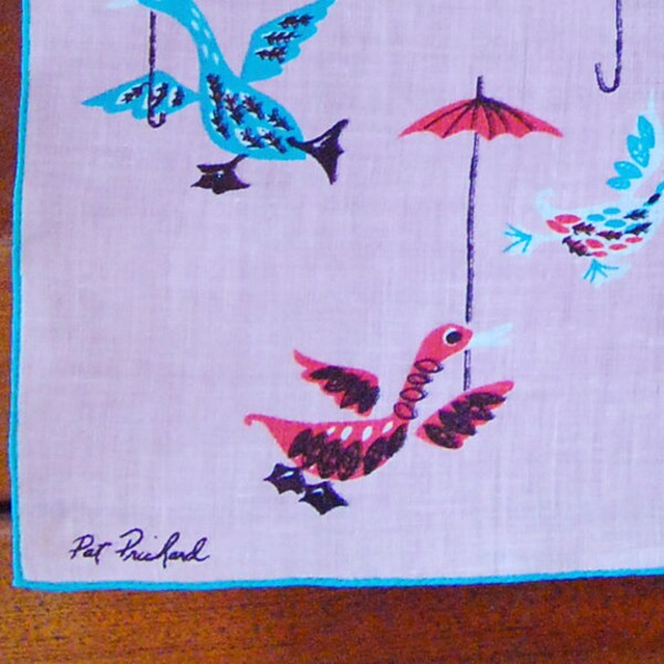 Pat Prichard Vintage Hankie
