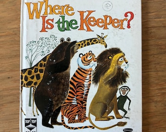 Dove si trova il custode? Libro vintage per bambini