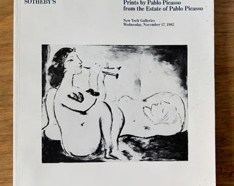 Catálogo de la subasta de Sotheby's de grabados de Pablo Picasso de 1982