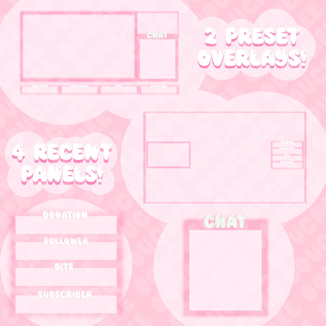 Pink Ripple Overlay Pink Bubble Overlay Pack - Etsy