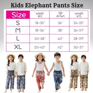 Kids Thai Elephant Pants | Unisex Boho Harem Trousers