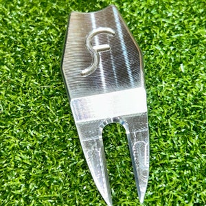 Custom CNC Aluminum Golf Divot Repair Tool v2 ~ FlossyGolfCo