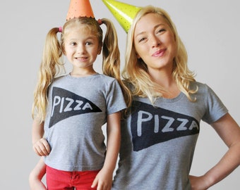 Pizza Matching Mama Baby Shirts, Fun First Mothers Day Present, Mommy and Me Outfits, Mommy Daughter Tops, Birthday Gift for Mom