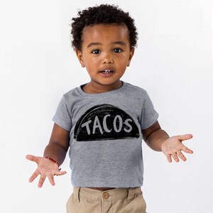 Taco Tuesday Handprinted Graphic tee shirt, 2 year old toddler boy girl gift for kid, dragons love tacos party, taco twosday birthday outfit image 3