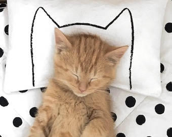 Coussin d'herbe à chat pour chats et chatons / Convient aux lits de poupée IKEA Duktig par Xenotees, cadeau amusant pour les amoureux des animaux de compagnie pour les chats