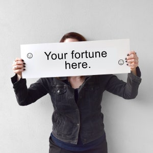 Personalisiertes Riesen Fortune Cookie Wand Kunst Zeichen - Lustiger Dad Witz Wohnkultur für Opas Büro, lustige Vatertagskarte, Geschenk für ihn