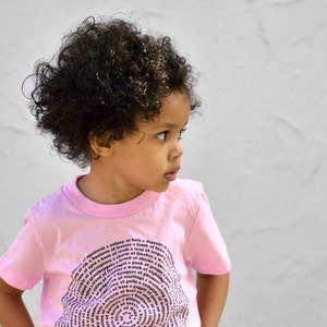 Pink Animal Print Collective Nouns Children's T-Shirt, stocking stuffer tee for kids, unique graphic tee for kids