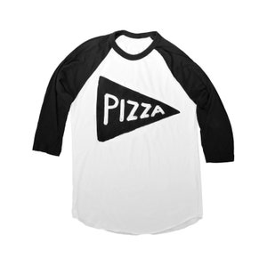 Pizza Baseball Jersey: Funny Graphic Tee, USA Made