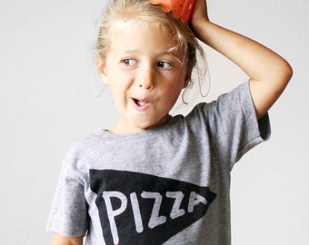 Gift for Kids, Pizza Slice Graphic T Shirt for Kids Toddlers or Baby, unique pizza gifts for kids, birthday party girl boy graphic tee shirt