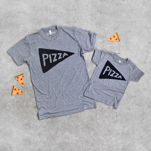 Pizza Night Family Shirts that Match - Dad and Baby Tshirts, Daddy and Daughter Matching Outfits - Funny Dad Gift from Kids
