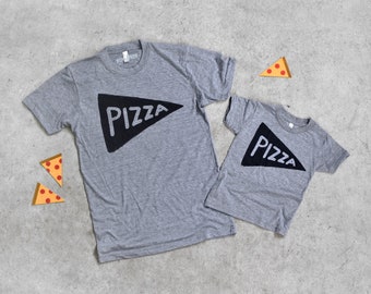 Pizza Night Family Shirts that Match - Dad and Baby Tshirts, Daddy and Daughter Matching Outfits - Funny Dad Gift from Kids