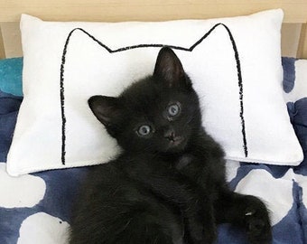 Organic Catnip Cat Bed Pillow Toy Kicker pour IKEA Duktig par Xenotees, Cadeau pour papa ou maman chat, Vet Tech Present