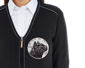 Cat Cardigan - Etsy