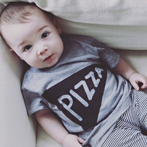 Baby Pizza Graphic Tshirt Gift for first birthday