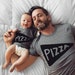 Dad and Baby Matching Pizza Shirts, gifts from daughter and son, Step Dad Husband Gift from the wife and Kids 