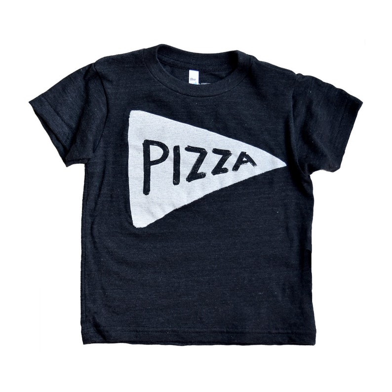 Camisetas de pizza a juego para papá e hijo del Día del Padre, conjunto de camisetas gráficas para papá e hija, ropa negra única para hombre, regalo de papá para él de niños imagen 8