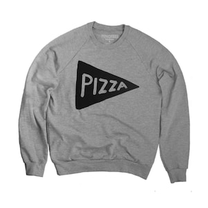 Minimalist Pizza Sweatshirt - Handmade Birthday Gifts for Women - Best Gift for Dad - Spring Clothing Womens Mens - Graduation Gifts for Him