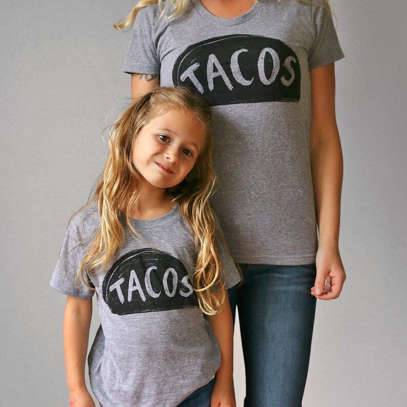 Mommy and Me Matching Taco Graphic Tees