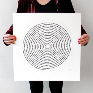 Póster de arte mural con trivia de animales serigrafiado, regalo Montessori para amantes de los libros, impresión artística para el aula, regalo para amantes de los libros.