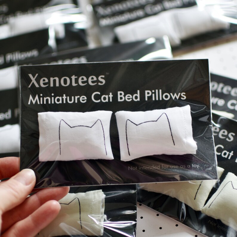 Miniature Kitty Cat Nap Bed Pillows cat pillow case cat Etsy