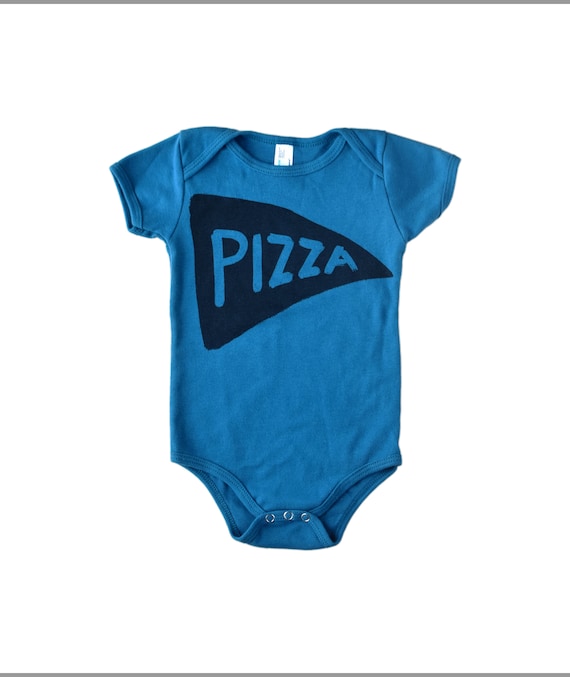 Unisex Baby Short Sleeve Organic Bodysuit I Love Pizza Baby Clothes