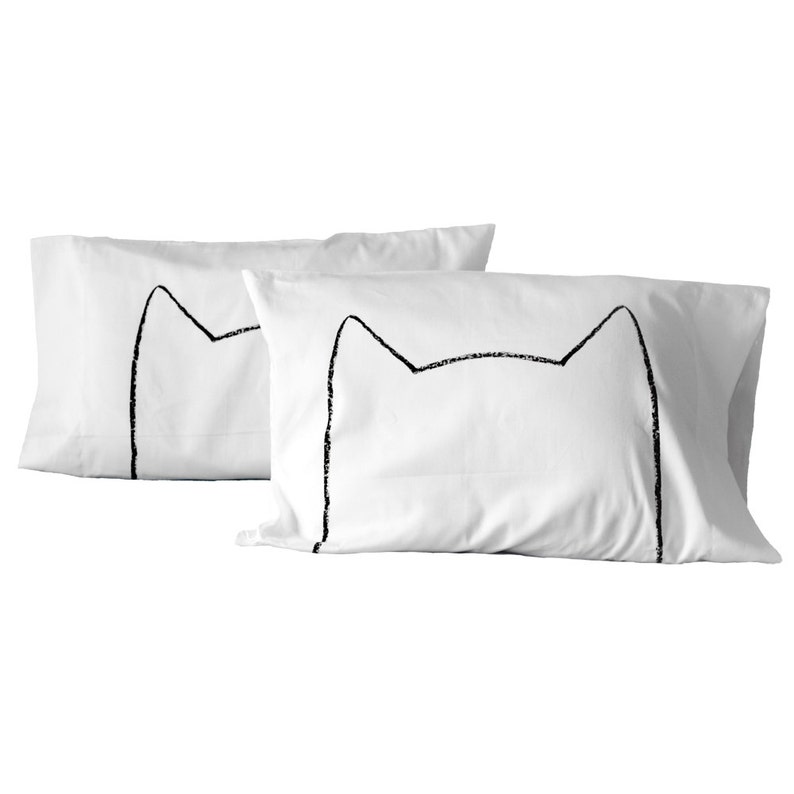 Catnap Cat Lover Cotton Pillowcase Gift Set handmade home image 7