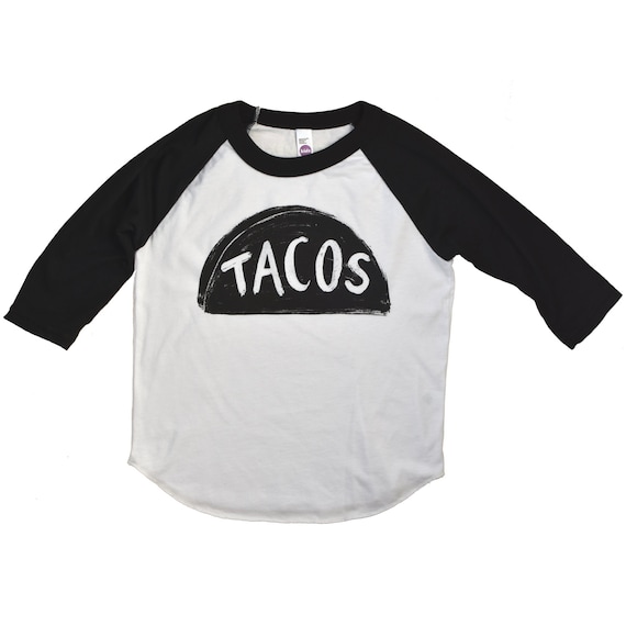 Kids Taco Tuesday Raglan Shirt: Gender Neutral Baby Clothing, Baby