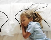 Häschen-Kaninchen-Kissenbezug, beste Geburtstagsgeschenke für kinderfreundliches Dekor Kinder-Handgefertigtes Schlafzimmer-Standard-Kissenbezug