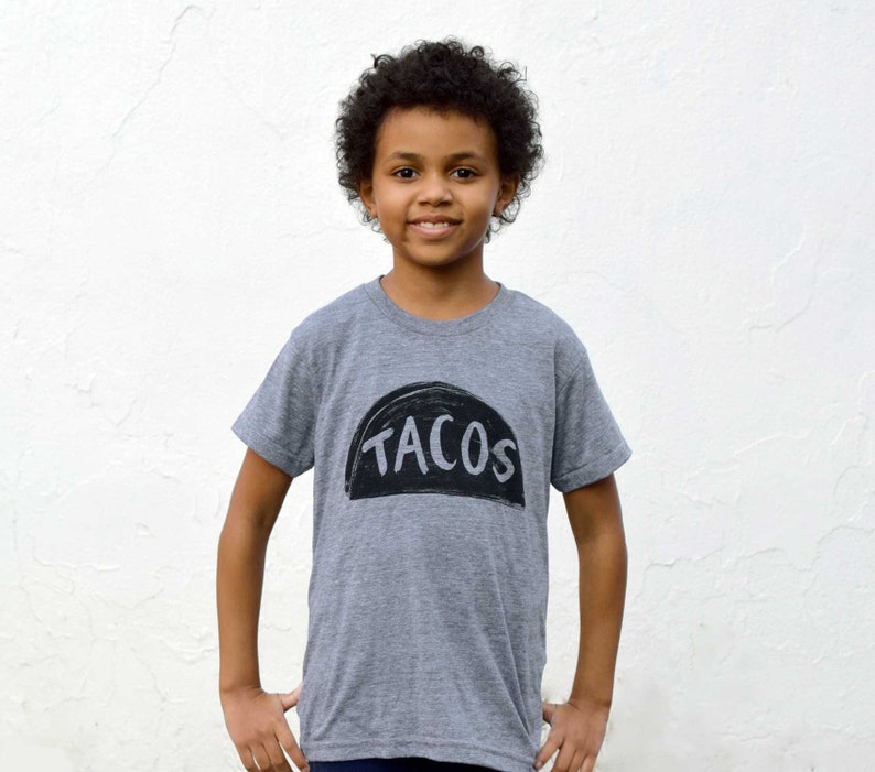 Taco Tuesday Handprinted Graphic tee shirt, 2 year old toddler boy girl gift for kid, dragons love tacos party, taco twosday birthday outfit image 4